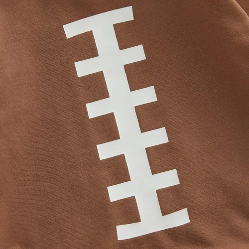 Vista 5 de Ropa para bebé niño y niña, sudadera de manga larga para otoño, mameluco de fútbol, ropa linda