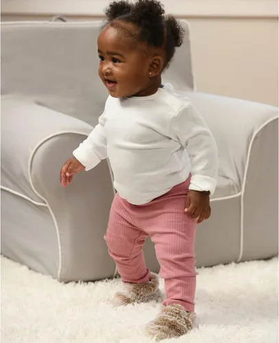 Vista 6 de Fruit of the Loom Botines térmicos acogedores con antideslizantes para bebés, niñas, niños, unisex