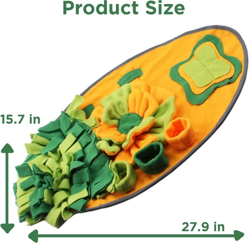 Vista 6 de SIMENA Tapete para olfatear mascotas para perros, tapete interactivo para olfatear rompecabezas para mascotas, tapete de forraje portátil para comer