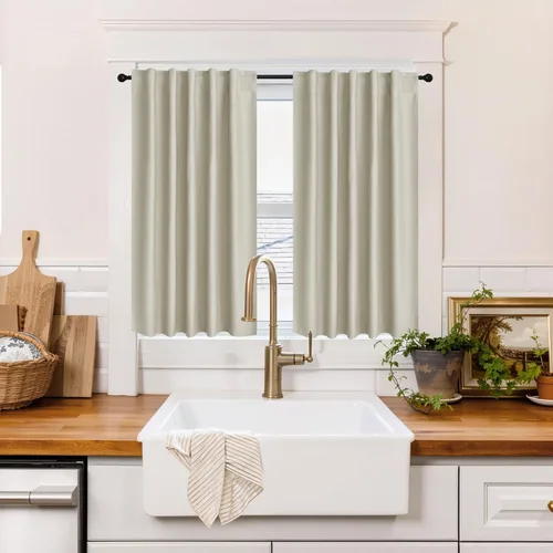 Vista 147 de RYB HOME Cortinas 100% opacas para autocaravana, aislamiento térmico, oscurecimiento total de la habitación, cortinas reductoras de ruido