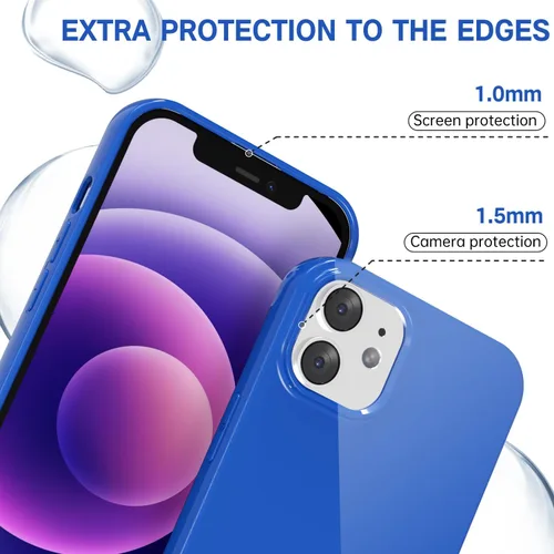 Vista 656 de Svanove para iPhone 7 Plus/ 8 Plus, funda de silicona, de goma suave brillante y gel de jey lindo, funda protectora de plástico simple y lisa