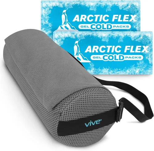 Vive Almohada de apoyo lumbar refrescante para silla y automóvil, cojín de asiento de alivio de presión trasera para oficina o juegos, cojín de