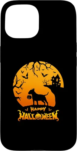Vista 6 de iPhone 16 Bull Terrier Happy Halloween Costume Pumpkin Dog Boo Dogs Case
