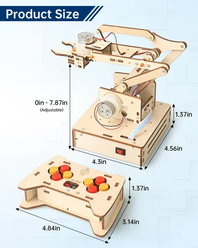 Vista 8 de Kits de brazo robot, robótica para niños de 8 a 12 años, 14 a 16 años, juguetes STEM, proyectos de circuitos de construcción, experimentos
