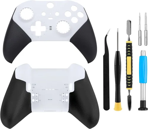 Vista 10 de Kit de repuesto de carcasa delantera y trasera OEM para controlador Xbox Elite Series 2, incluye placa frontal, cubierta de agarre y herramientas