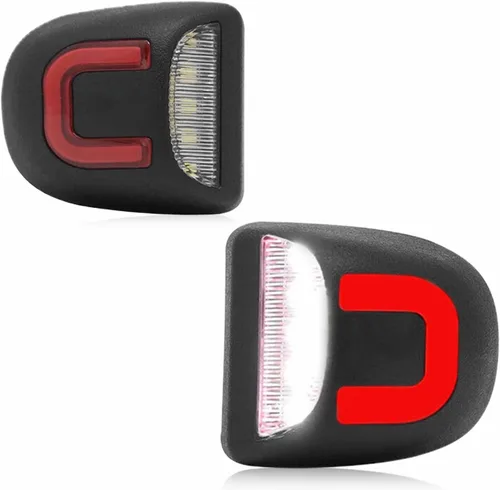 Vista 14 de LESAUCE Juego de 2 lámparas LED completas para matrícula con carcasa cromada para Chevy Silverado 1500 2500 3500 Suburban Tahoe GMC Sierra Yukon XL