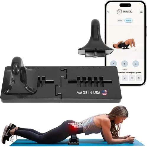 Vista 10 de Thrival - Herramienta de liberación muscular completamente ajustable para psoas, flexor de cadera, espalda, glúteo, iliaco y cuello para liberación