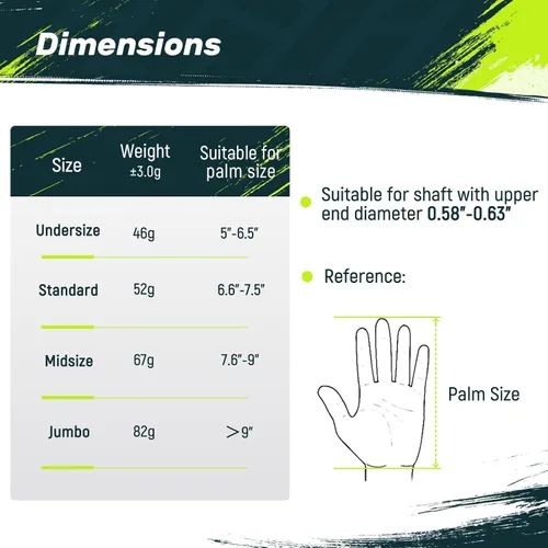 Vista 8 de SAPLIZE CC01 Rubber Golf Grips, 4 Colors Available, Standard/Midsize Anti-Slip Rubber Golf Club Grips