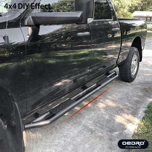 Vista 3 de oEdRo 6" Barras de estribo lateral de repuesto para Ram 1500 Crew Cab 2009-2018 y 2500/3500 2010-2026 y 1500 Classic 2019-2024, barras de estribo