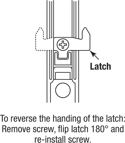 Vista 4 de Prime-Line C 1033 juego de manijas de puerta correderas para patio con llave, de material fundido, para puertas de vidrio deslizantes de 1 pulgada a