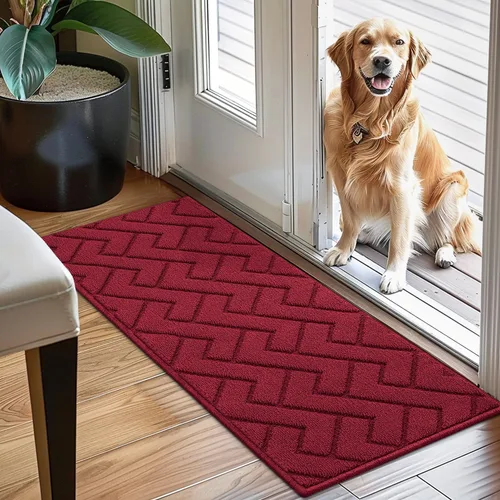 Vista 15 de hicorfe Tapete para puerta delantera para entrada exterior, 20 x 31.5 pulgadas, absorbente, resistente a la suciedad, tapetes de bienvenida