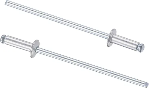 Vista 24 de uxcell Remaches ciegos, remaches de aluminio para tirar de remaches de decoración de núcleo de 0.197 in de diámetro de 1.181 in de longitud