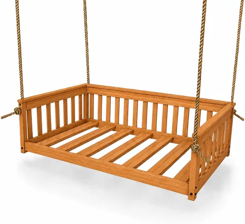 Vista 63 de Amish Made Full Asbury - Sofá cama colgante, fabricado en Estados Unidos