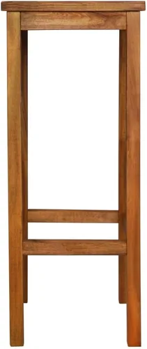 Vista 4 de Sillas de bar, 2 piezas, madera de acacia maciza, para exteriores, patio, comedor, césped, sillas de comedor al aire libre, Sillas para Comedor