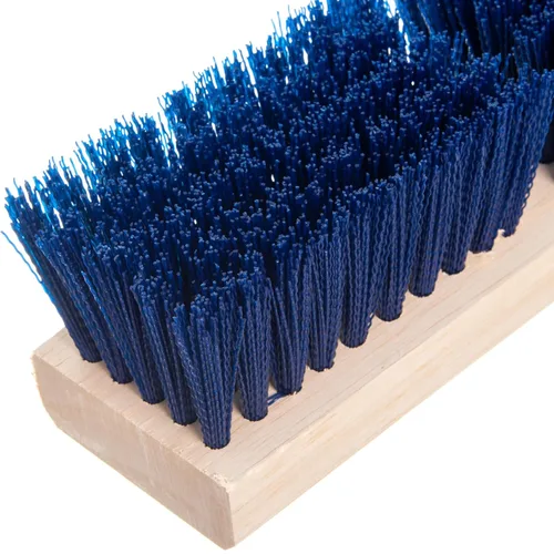 Vista 5 de Carlisle FoodService Products 36193P14 Cepillo de limpieza de cubierta de polipropileno de 10 pulgadas de color azul