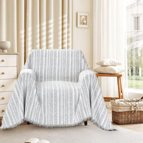 Vista 14 de Nobildonna Funda de felpilla lavable para sofá de 2 plazas, funda protectora de muebles para sala de estar, beige, 71 x 102 pulgadas