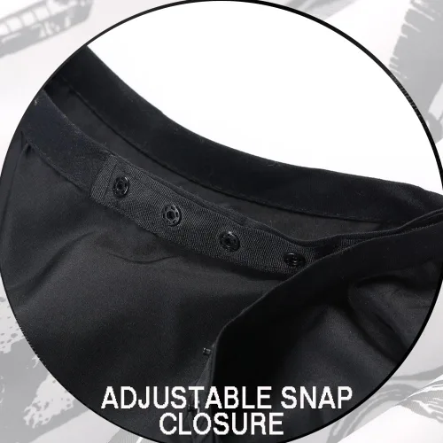 Vista 7 de Capa profesional de corte de pelo con cepillo para el cuello, capa de peluquería de salón, accesorios de peluquería (negro)