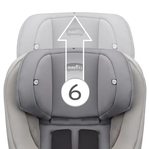 Vista 11 de Evenflo Stratos - Asiento convertible para automóvil, color hielo plateado