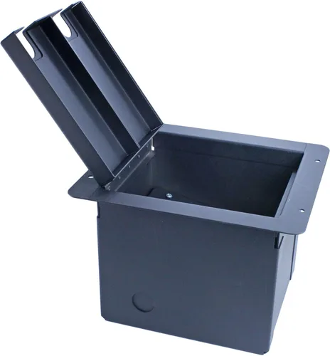 Vista 3 de Empotrable en el piso etapa caja: 4 XLR hembra, 2 XLR macho, 2 1/4" TRS y 1 CAT5 – precableado