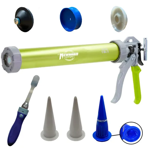 Vista 10 de Pistola de calafateo, paquetes a granel/salchicha, negro, 24 oz.