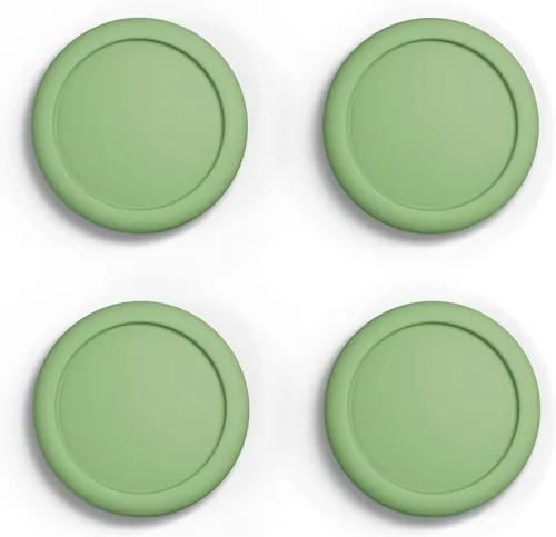 eXtremeRate PlayVital Switch Joystick Caps, Switch Lite Thumbstick Caps, Silicone Analog Cover for OLED Joycon Thumb Grips - Matcha Green