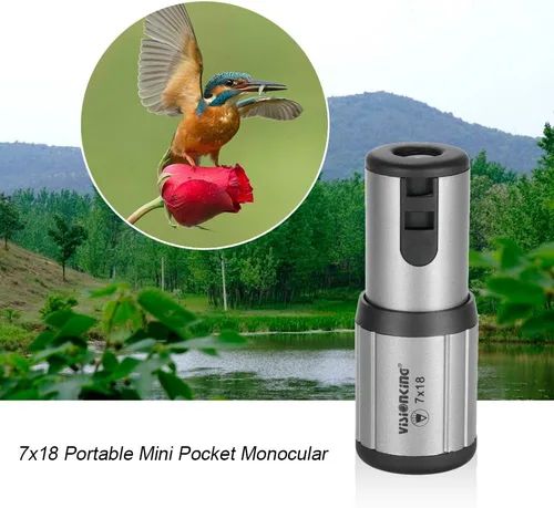 Vista 5 de Lixada Mini monocular monocular compacto alcance del bolsillo del telescopio ultraligero 18