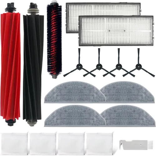 Home Times Kit de accesorios para Xiaomi Roborock S8 Pro Ultra /S8 acoplamiento, 2 cepillos de rodillos, 1 cepillo de autolimpieza, 2 filtros Hepa,