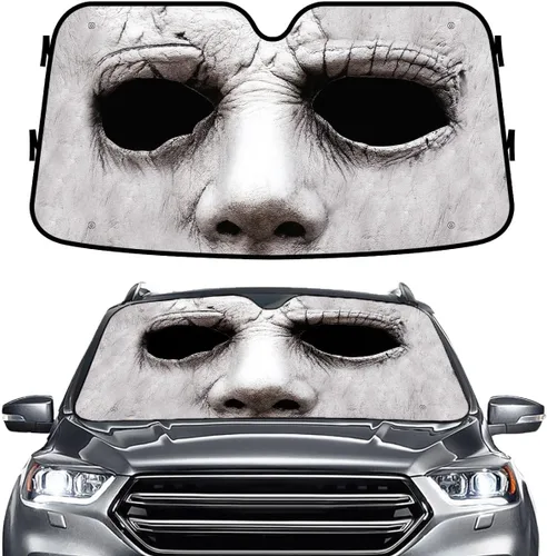 Vista 83 de GENANY Eagle - Parasol para parabrisas de automóvil, SUV, camión (55 x 30 pulgadas), parasol patriótico para parabrisas, protectores para ventanas