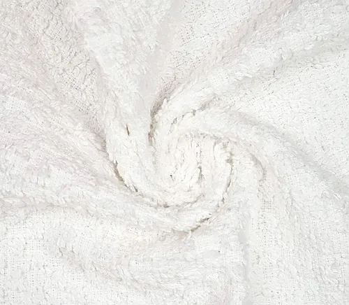 Vista 3 de Paquete de 16 paños de algodón para cuerpo y cara, 12 x 12 pulgadas, paquete de 16, ropa de lavado multiusos y ligera para la cara. Altamente Blanco