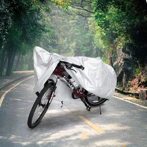 Vista 5 de Wakauto Cubierta impermeable para bicicleta, cubierta a prueba de polvo, impermeable, para bicicleta de montaña, cubierta impermeable para bicicleta