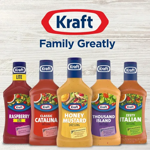 Vista 8 de Kraft Aderezo para ensalada de mostaza y miel (botella de 16 fl oz)