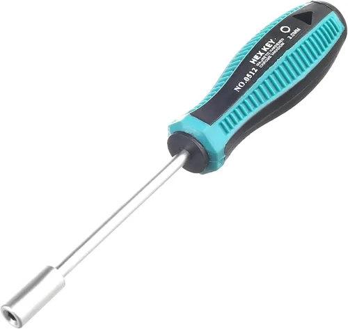 Vista 8 de Utoolmart Destornillador de llave de vaso de 0.118 in, destornillador de tuerca hexagonal, destornillador de llave de tuerca hexagonal de acero