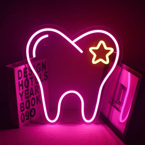 Vista 5 de Star Neon Sign LED Neon Light Signs for Wall Decor USB Powered Neon Sign Light for Bedroom Neon Wall Signs for Kids Girls Birthday Party Christmas