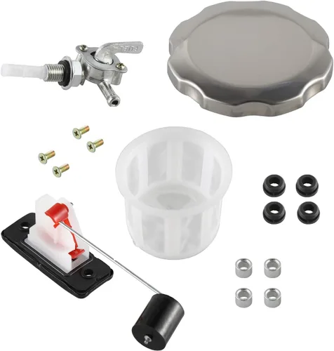 Vista 4 de Universal 5 galones 7 galones Generador Válvula de Tanque de Combustible de Gas Tapa Cromada para Motor