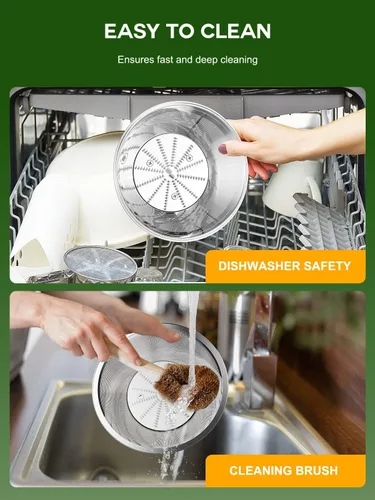 Vista 7 de Máquina exprimidora, exprimidor de 500 W con 3 pulgadas de boca ancha y ajuste de 2 velocidades, exprimidor centrífugo para frutas y verduras