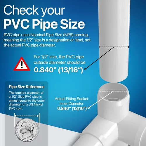 Vista 6 de FORMUFIT Adaptador de PVC de grado de muebles de 4 vías de 1/2 pulgada en color negro, fabricado en Estados Unidos, resistente a los rayos UV, a