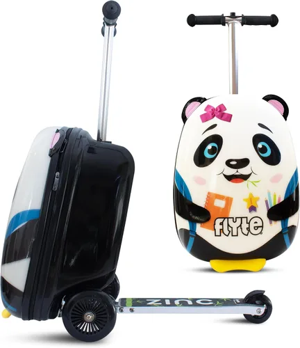 Vista 12 de Flyte Zincflyte Scooter de equipaje para niños de 18 pulgadas - Fifi el flamenco