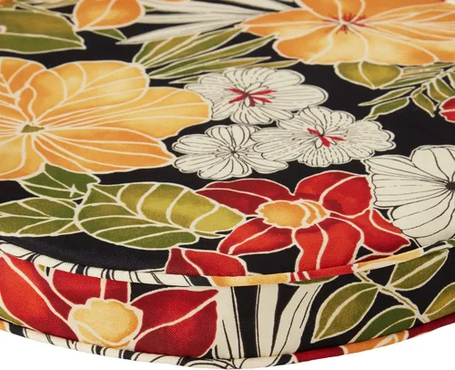 Vista 4 de Greendale Home Fashions Aloha - Cojín de asiento reversible redondo de 18 pulgadas, para exteriores, 2