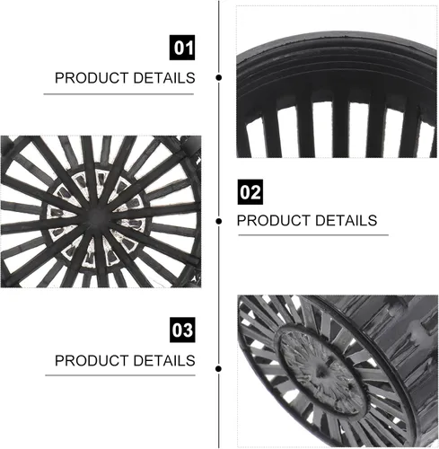 Vista 9 de NOLITOY Macetas de orquídeas para plantas de borde ancho, maceta hidropónica, macetas de red de 5 pulgadas para hidroponía, mini malla de plantación
