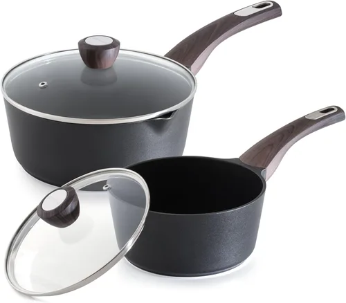 Vista 19 de SENSARTE Sartén antiadherente de cerámica con tapa, cacerola pequeña de 1.5 cuartos de galón, olla de cocina con mango Stay Cool, olla de cocina