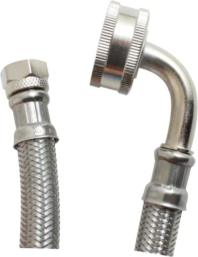 Vista 2 de Certified Appliance Accessories Manguera para lavavajillas con codo FGH de 90 grados, línea de suministro de agua, 6 pies, kit de cable