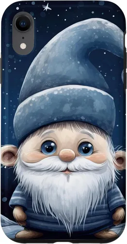 Vista 24 de iPhone 16 Funny Winter Gnome For Christmas Cute Xmas Snowflake Pattern Case