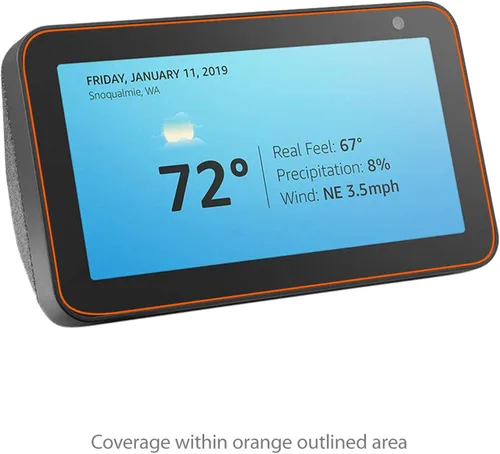 Vista 2 de BoxWave Screen Protector Compatible with Amazon Echo Show 5 (1st Gen 2019) (Screen Protector ClearTouch Anti-Glare (2-Pack), Anti-Fingerprint Matte