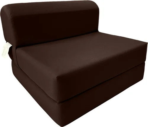 Vista 60 de D & D Futon Furniture Chair cama plegable de espuma, sofá de estudio, colchón de espuma doblado (6 x 36 x 70 pulgadas, azul real)