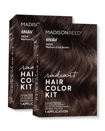 Vista 50 de Madison Reed - Kit de tinte radiante para el cabello, tinte permanente para el cabello, 100 % cobertura de canas, sin amoníaco, rojo Trieste 5NRM