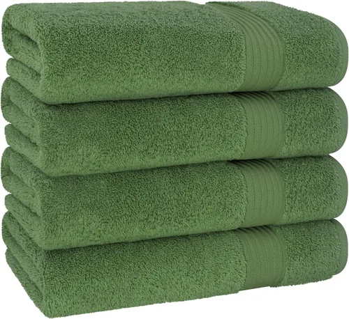 Vista 651 de Cotton Paradise 100% Cotton Turkish Washcloth Set for Bathroom, 4 Piece Soft Absorbent Small Hand Face Towels Wash Rags, Lilac