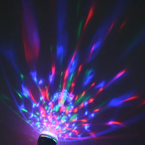 Vista 8 de YouOKLight Paquete de 3 bombillas LED estroboscópicas E26 a todo color, luz estroboscópica de cristal cambiante, para discoteca, fiesta