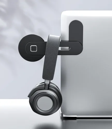 Vista 8 de CloudValley - Soporte ajustable para laptop, soporte magnético para teléfono, clip lateral delgado de aluminio para monitor de computadora