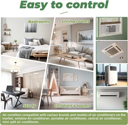 Vista 7 de Mando a distancia universal de CA - Controlador de aire acondicionado LCD 6000 en 1 para múltiples marcas, incluyendo Mitsubishi, Toshiba, Hitachi