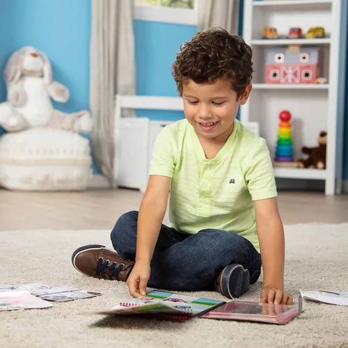 Vista 7 de Melissa & Doug Make-a-Face - Almohadilla adhesiva reutilizable de animales, paquete de 3 (safari, granja, mascotas)